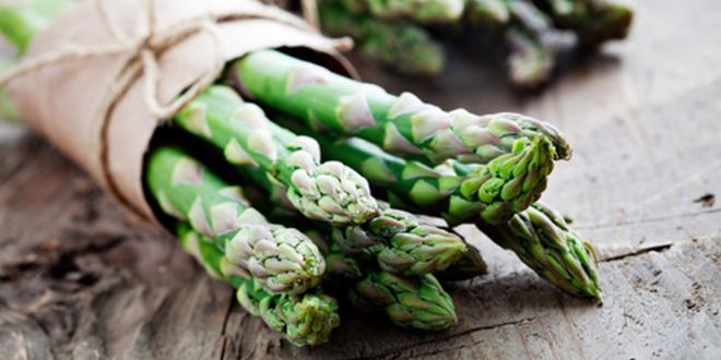 A bundle of fresh asparagus